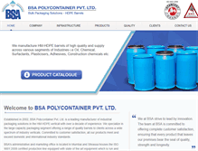 Tablet Screenshot of bsapolycontainer.com